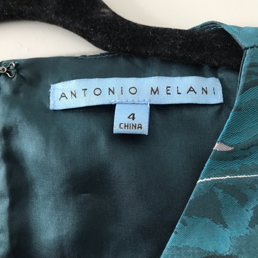 Antonio Melani Teal Sheath Party Dress